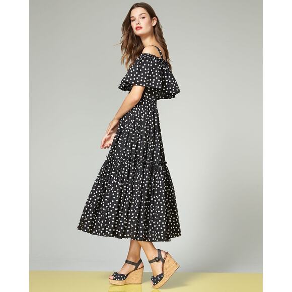 Dolce & Gabbana Runway Off-Shoulder Ruffled Polka Dot Dress IT 36, US 0 w/COA - Picture 3 of 14